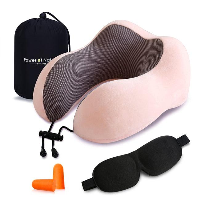 Power of Nature Memory Foam Travel Pillow Set