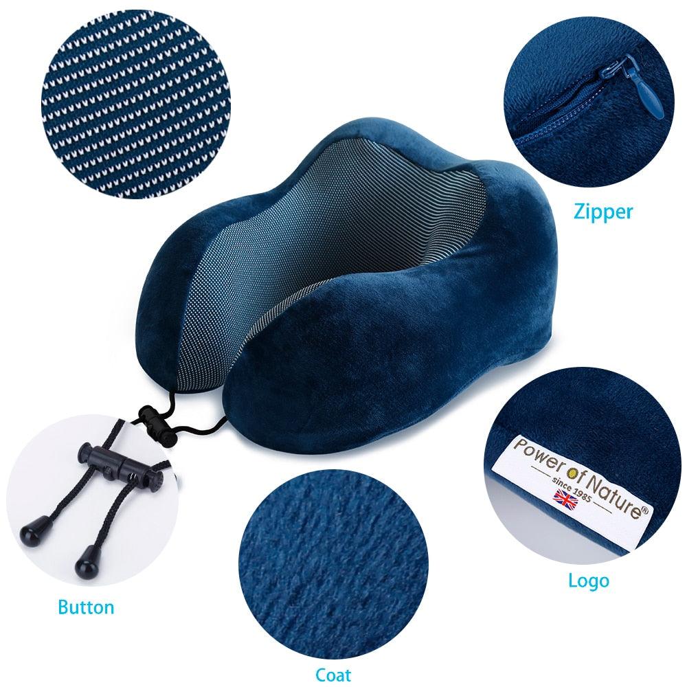 Power of Nature Memory Foam Travel Pillow Set