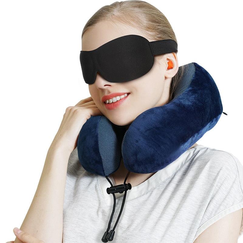 Power of Nature Memory Foam Travel Pillow Set
