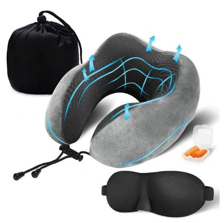 Power of Nature Memory Foam Travel Pillow Set