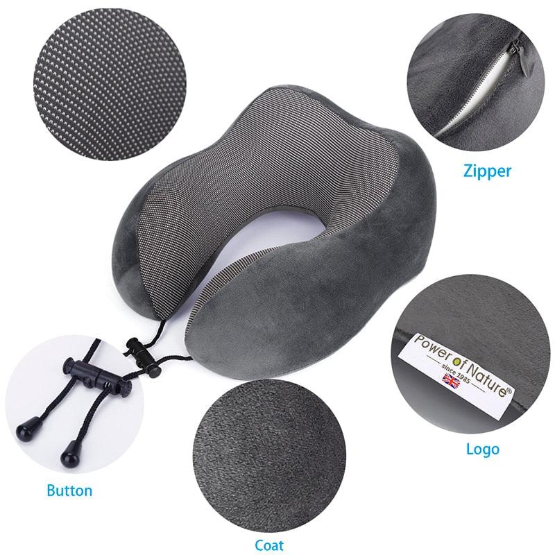Power of Nature Memory Foam Travel Pillow Set