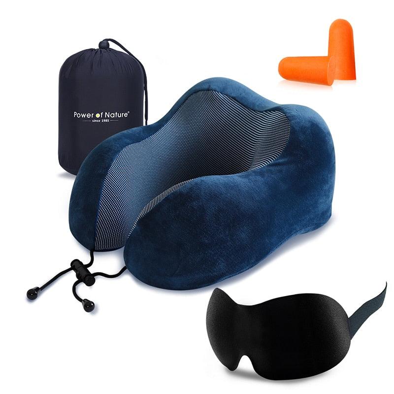 Power of Nature Memory Foam Travel Pillow Set